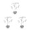 3Pcs Rotating Tea Light Candle Holder For Wedding Party 6