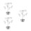 3Pcs Rotating Tea Light Candle Holder For Wedding Party 10