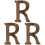 3Pcs Wooden Letter Sign Rustic Bark Diy Party Decoration 4