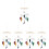 5Pcs Felt Wind Chime Hanging Pendant For Stroller Room Decor 6