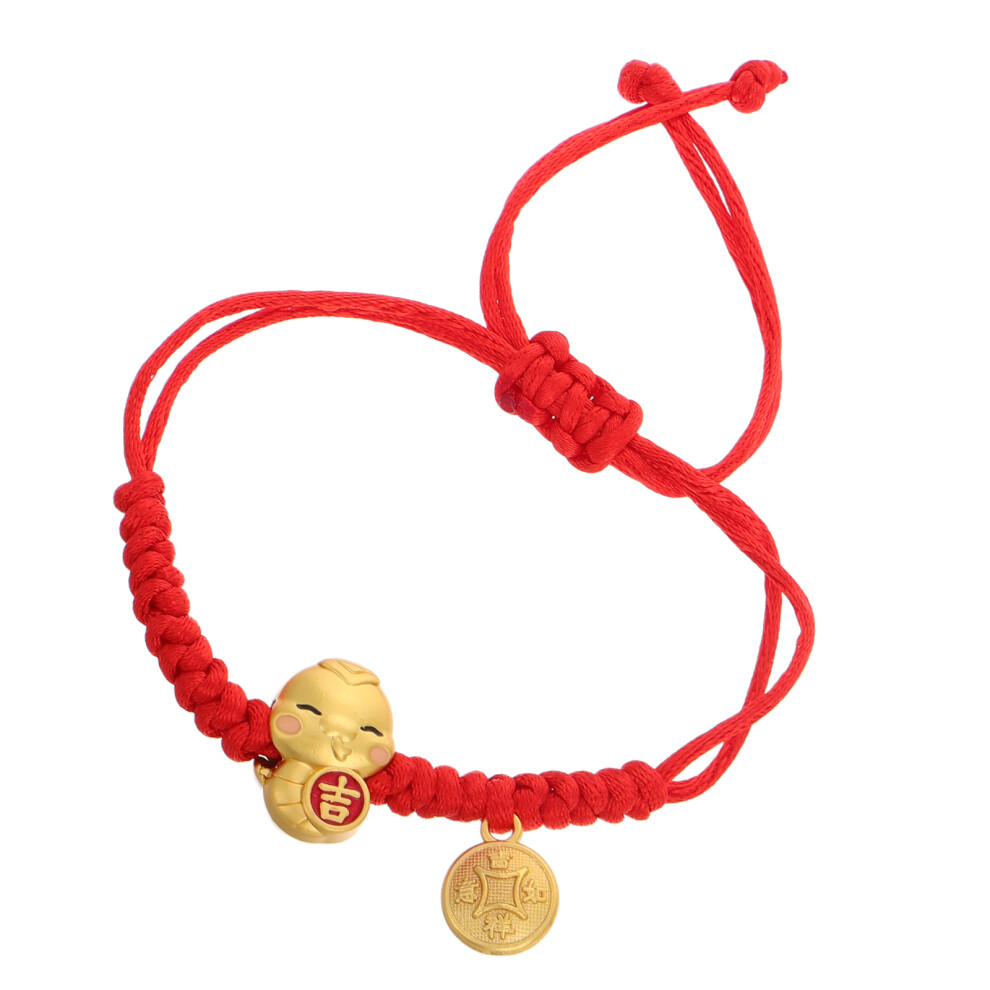 Photos - Bracelet 2Pcs Chinese Animal  Women Adjustable Red Jewelry