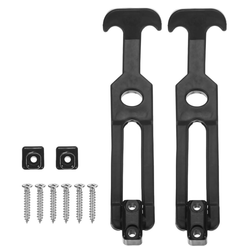 2Pcs T Handle Hasp Rubber Flexible Draw Latches With Screws Shock Absorbing Latches Replacement Toolbox Latches 9016109285386