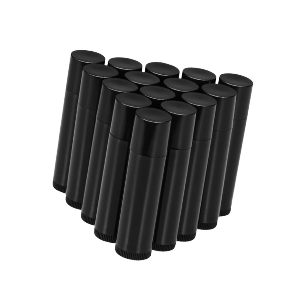 Aboofan Black 50Pcs 5G Diy Empty Lip Balm Tubes Plastic Storage Container