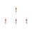 4Pcs Christmas Colorful Needle For Sugar Craft Cake Decorating 8