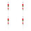 4Pcs Christmas Colorful Needle For Sugar Craft Cake Decorating 4