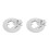 2Pièces Couvre Acier Argent Design Élégant Sécurisé Maison 6