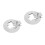 2Pièces Couvre Acier Argent Design Élégant Sécurisé Maison 10