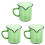3Pcs Glass Measuring Cup Milk Coffee Drinking Mug 2