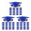 108 Pcs Paper Graduation Hats With Adjustable Elastic Band 5
