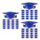 108 Pcs Paper Graduation Hats With Adjustable Elastic Band 7