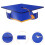 108 Pcs Paper Graduation Hats With Adjustable Elastic Band 11