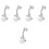 5Pcs Shower Head Holder Wall Mounted Suction Cup Bracket No Punching 6
