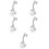 5Pcs Shower Head Holder Wall Mounted Suction Cup Bracket No Punching 9