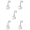 5Pcs Shower Head Holder Wall Mounted Suction Cup Bracket No Punching 10