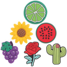 36 Pcs Silicone Straw Toppers Fruit Flower Shaped Decorations