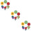 36 Pcs Silicone Straw Toppers Fruit Flower Shaped Decorations 11