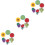 36 Pcs Silicone Straw Toppers Fruit Flower Shaped Decorations 7