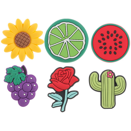 36 Pcs Silicone Straw Toppers Fruit Flower Shaped Decorations 1