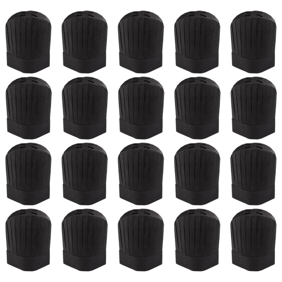 60 Pcs Disposable Chef Hat Anti-Fouling Kitchen Working 033759323021