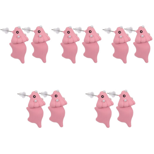 5 Pairs Animal Shape Ear Studs Creative Trendy Ear Decoration 2