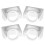 4Pcs Rotatable Curtain Rod Brackets Telescopic Adhesive Hooks 3