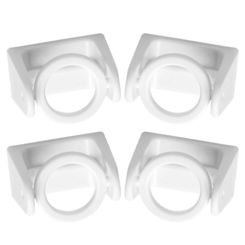 4Pcs Rotatable Curtain Rod Brackets Telescopic Adhesive Hooks 2