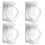 4Pcs Rotatable Curtain Rod Brackets Telescopic Adhesive Hooks 9