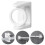 4Pcs Rotatable Curtain Rod Brackets Telescopic Adhesive Hooks 10