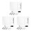 3 Sets Wall-Mounted Acrylic Memo Board Transparent Message Board 2