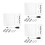 3 Sets Wall-Mounted Acrylic Memo Board Transparent Message Board 8
