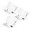 3 Sets Wall-Mounted Acrylic Memo Board Transparent Message Board 4