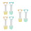 6 Sets Pet Medicine Feeder With Soft Feeding Tubes 6