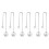 3Pcs Silver Long Pearl Drop Earrings For Women 4