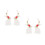 2Pcs Lightweight Polymer Clay Bunny Dangle Earrings Multi Color Easter 7