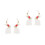2Pcs Lightweight Polymer Clay Bunny Dangle Earrings Multi Color Easter 10