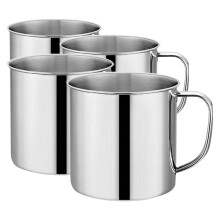 8St Rvs Kinderbeker Met Handvat Mini Outdoor Camping Waterbeker