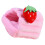 3Pcs Warm Pet Hamster Bed House Strawberry Design Thickened Nest 1