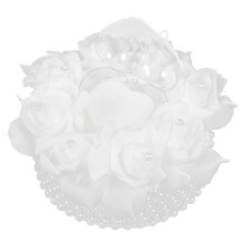 2Pcs European Style Rose Cake Shaped Wedding Ring Box Container