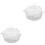 2Pcs European Style Rose Cake Shaped Wedding Ring Box Container 3