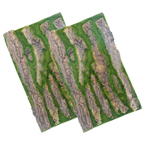 5Pcs Aquarium Background Board 3D Bark Effect Reptile Tank Decor 1