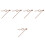 5 Sets Diy Wall Clock Hands Replacement Kit Japanese 6