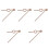 5 Sets Diy Wall Clock Hands Replacement Kit Japanese 5