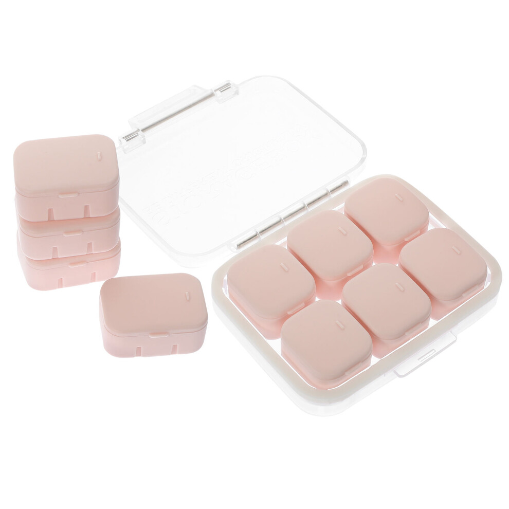 Ohphcall 4 Sets Multi-Compartment Medicine Dispenser Portable Organizer Case