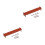 2Pcs Vintage Style Guitar Amplifier Handle Strap Light Brown 8