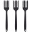 3Pcs Reusable Kitchen Pasta Server Fork Washable Ergonomic Food Fork 4