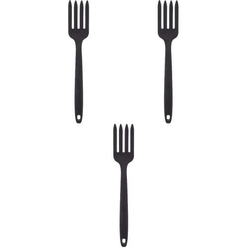 3Pcs Reusable Kitchen Pasta Server Fork Washable Ergonomic Food Fork 2