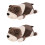 2Pcs Dog Shape Doll Throw Pillow Creative Animal Puppy Stuffed Toy 8