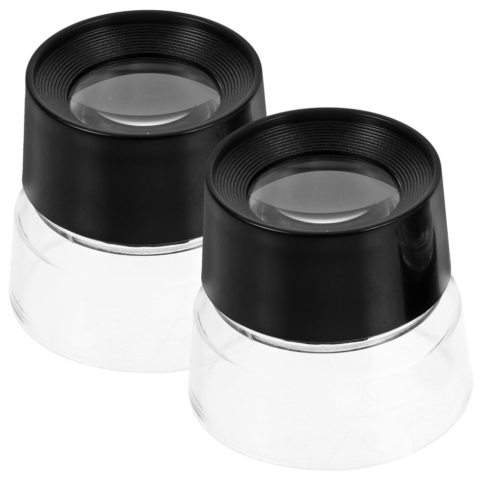 Aboofan 4 Pcs Cylindrical 10X Magnifying Glass For Watch Repair Antique Treasure