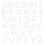 2 Sets Alphabet And Number Cake Stencils White 1