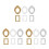 18 Pcs Photo Frame Design Phone Shell Decor Craft Materials 8